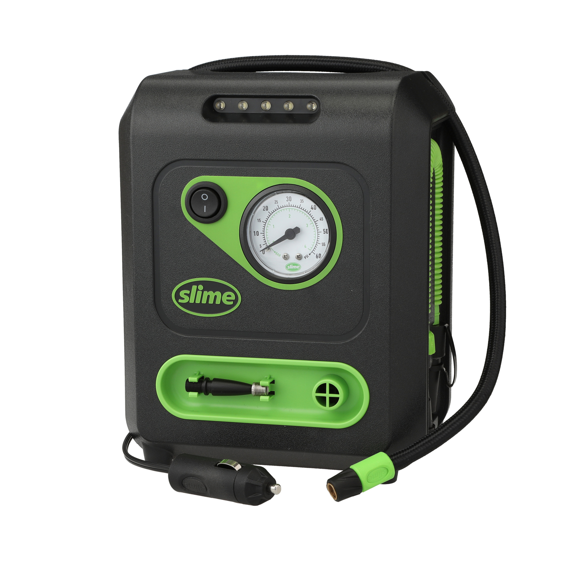 Slime Multi-Purpose Inflator,12V, Dual Purpose, WorkLight, Model# 40034
